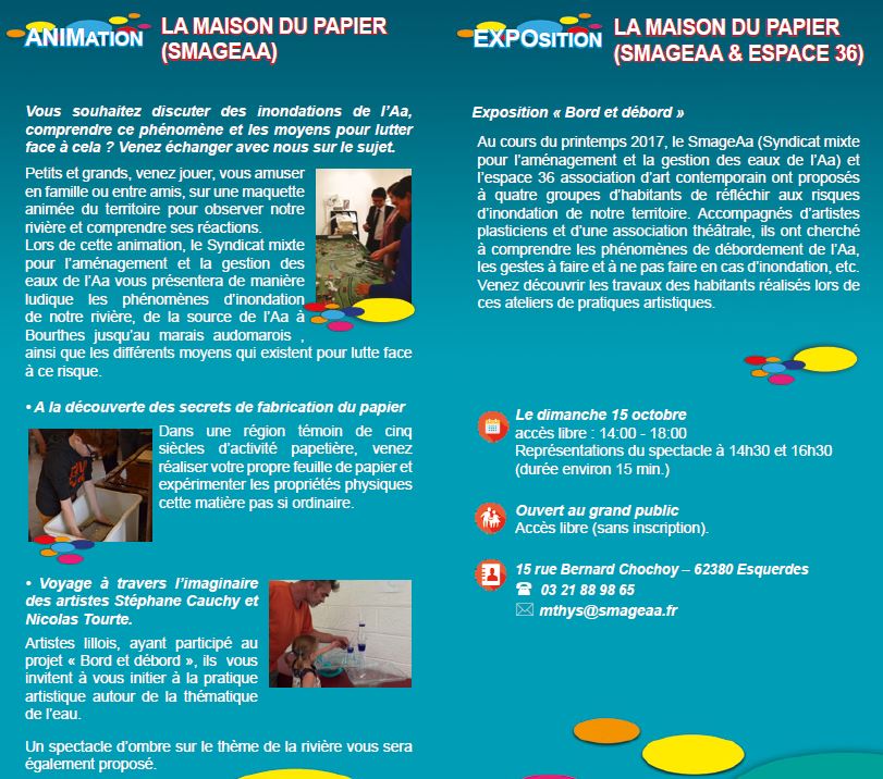 Programme SmageAa - Fête de la science 2017