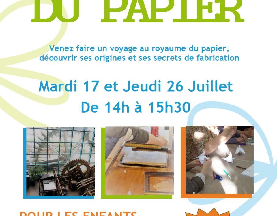 SmageAa | Maison du Papier | Ateliers été 2018