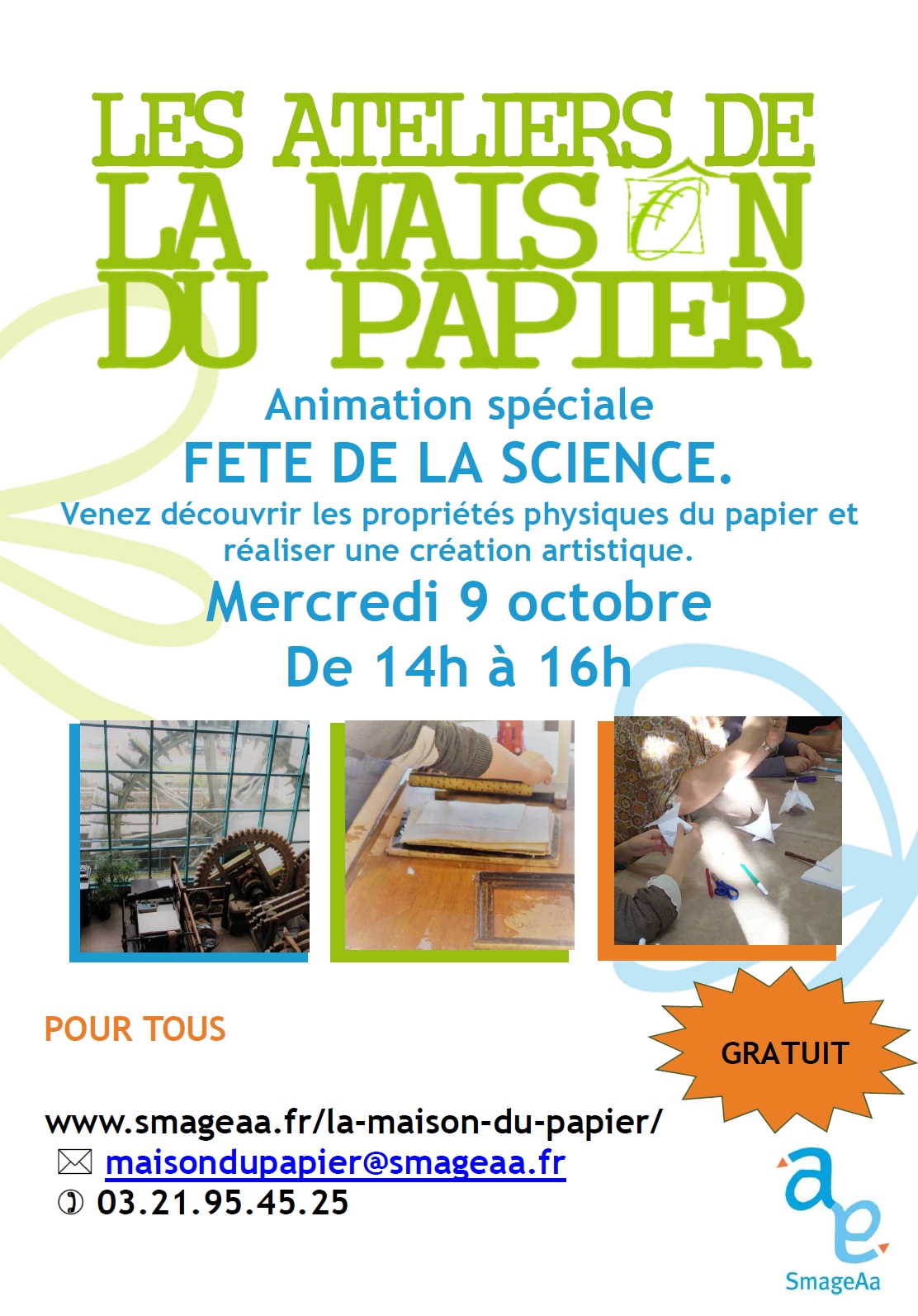 Maison du Papier | Fête de la science - octobre 2019